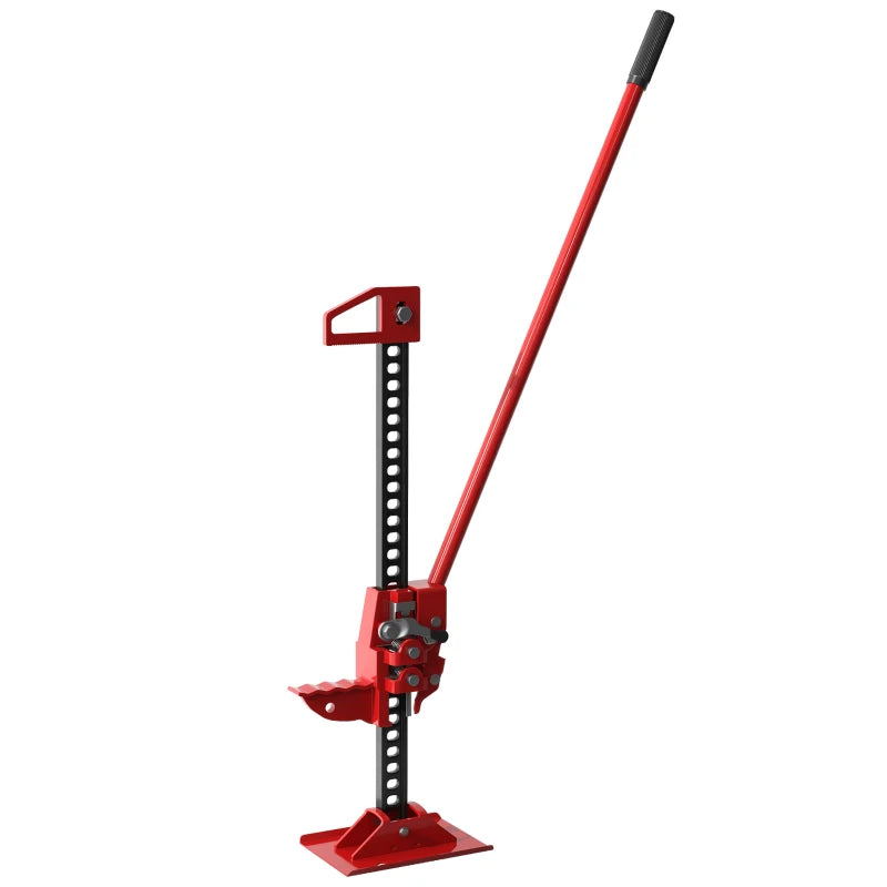 3 Tonne/6600 lb Farm Jack, 48" High Lift Jack for 4x4 Tractors Trucks Agricultural Lifting, Red