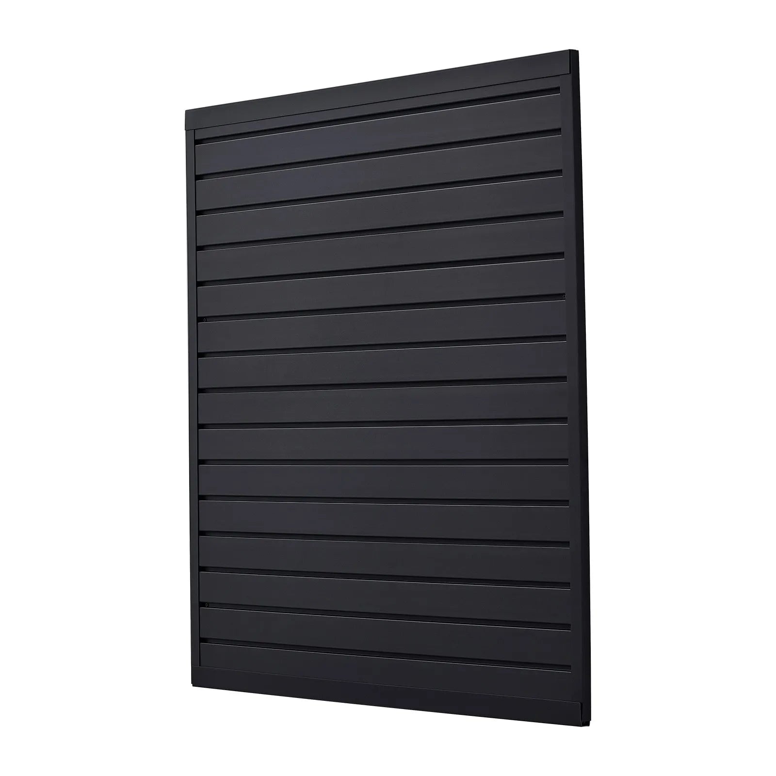 VEVOR 4 x 4 ft Slat Wall Paneling PVC Black Garage Slatwall with Modular Design