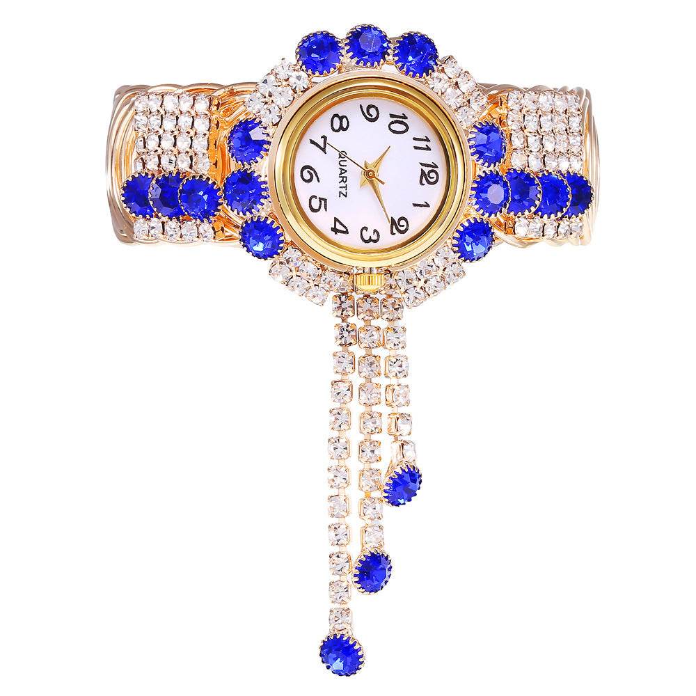 Ladies Fashion Rhinestone Bracelet Watch - Quartz 