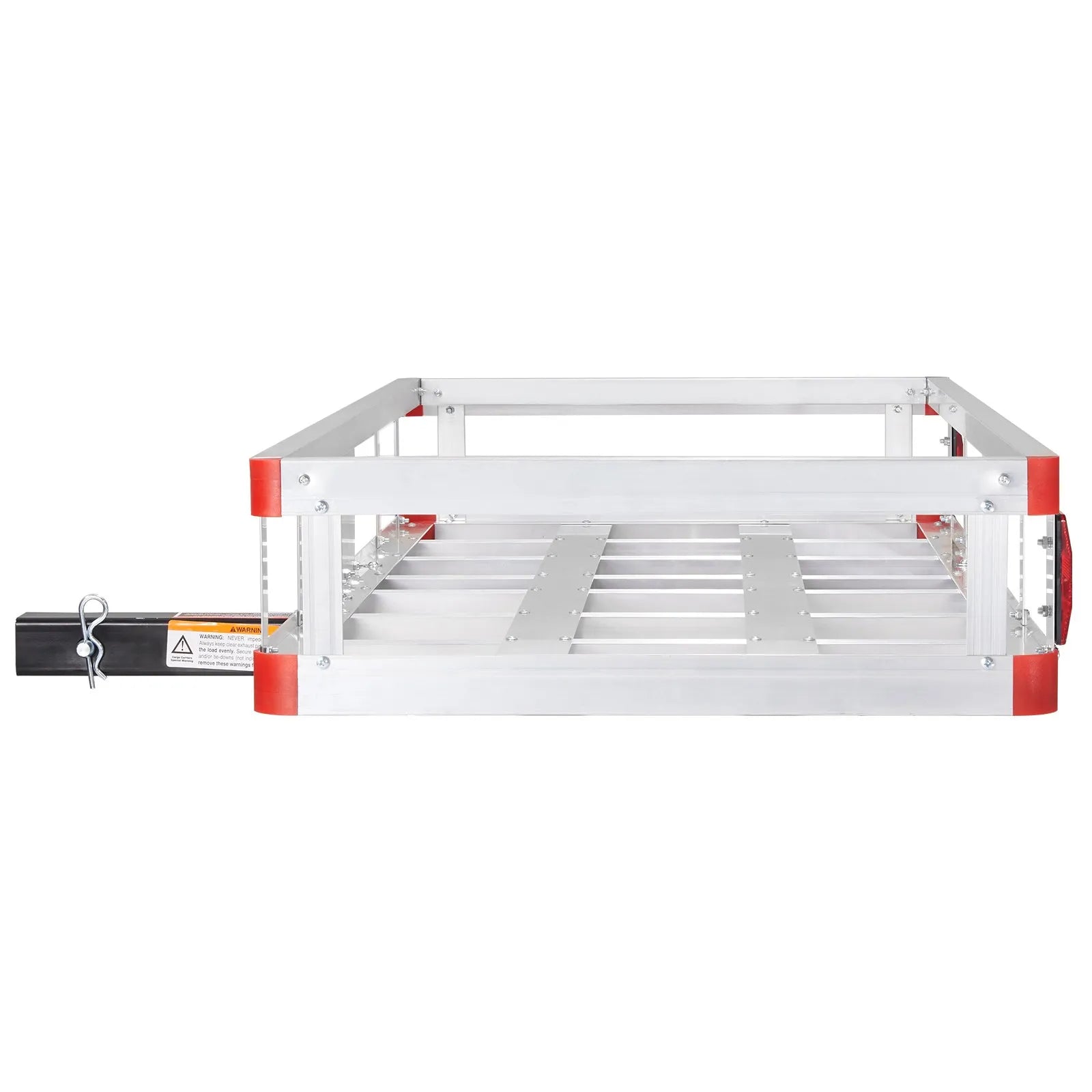 VEVOR 49.4 x 22.4 x 7.1 in Hitch Cargo Carrier, 500lb Capacity Trailer Hitch Mount Aluminum Cargo Basket, Luggage Carrier Rack Fits 2" Hitch Receiver for SUV Truck Pickup Camping