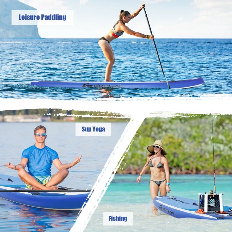 10.6 Feet Inflatable Adjustable Paddle Board with Carry Bag-M