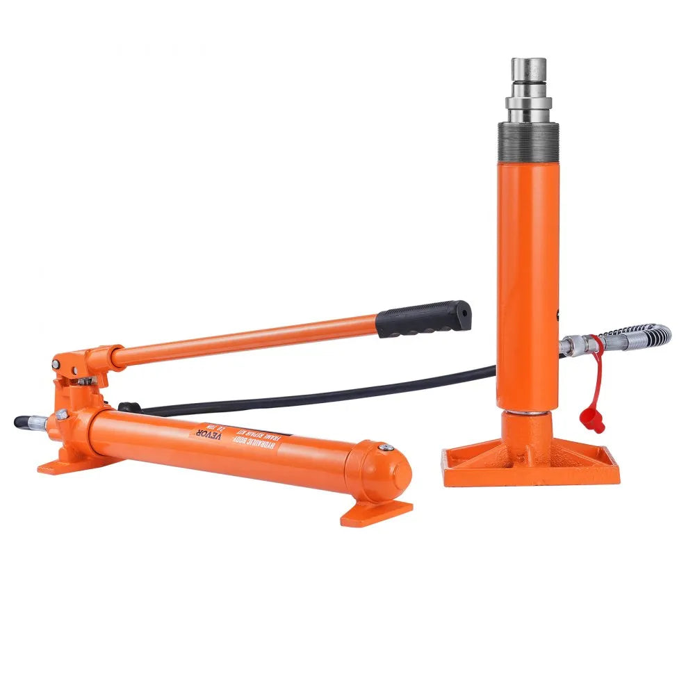 VEVOR 20 Ton Porta Power Kit, Portable Hydraulic Jack with 4.6 ft/1.4 m Oil Hose, Car Frame Repair Tool with Storage Case for Automotive, Heavy Equipment, Mechanic (44000 LBS)
