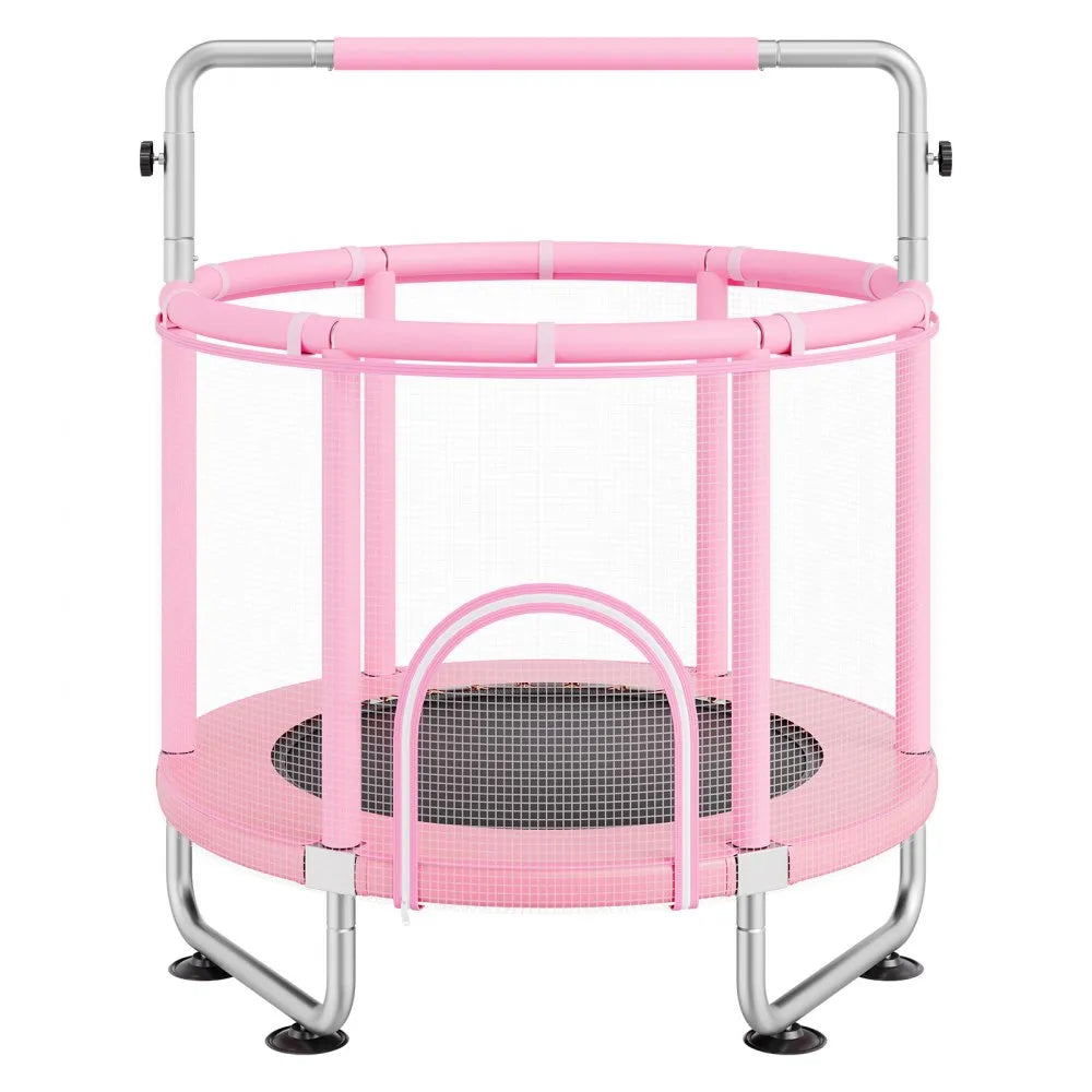 VEVOR 55" Trampoline for Kids Mini Toddler Trampoline with Net Indoor Outdoor