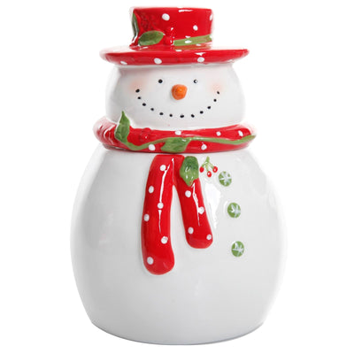 Gibson Home Jolly Plenitude 7.5" Snowman Cookie Jar - Free Shipping 