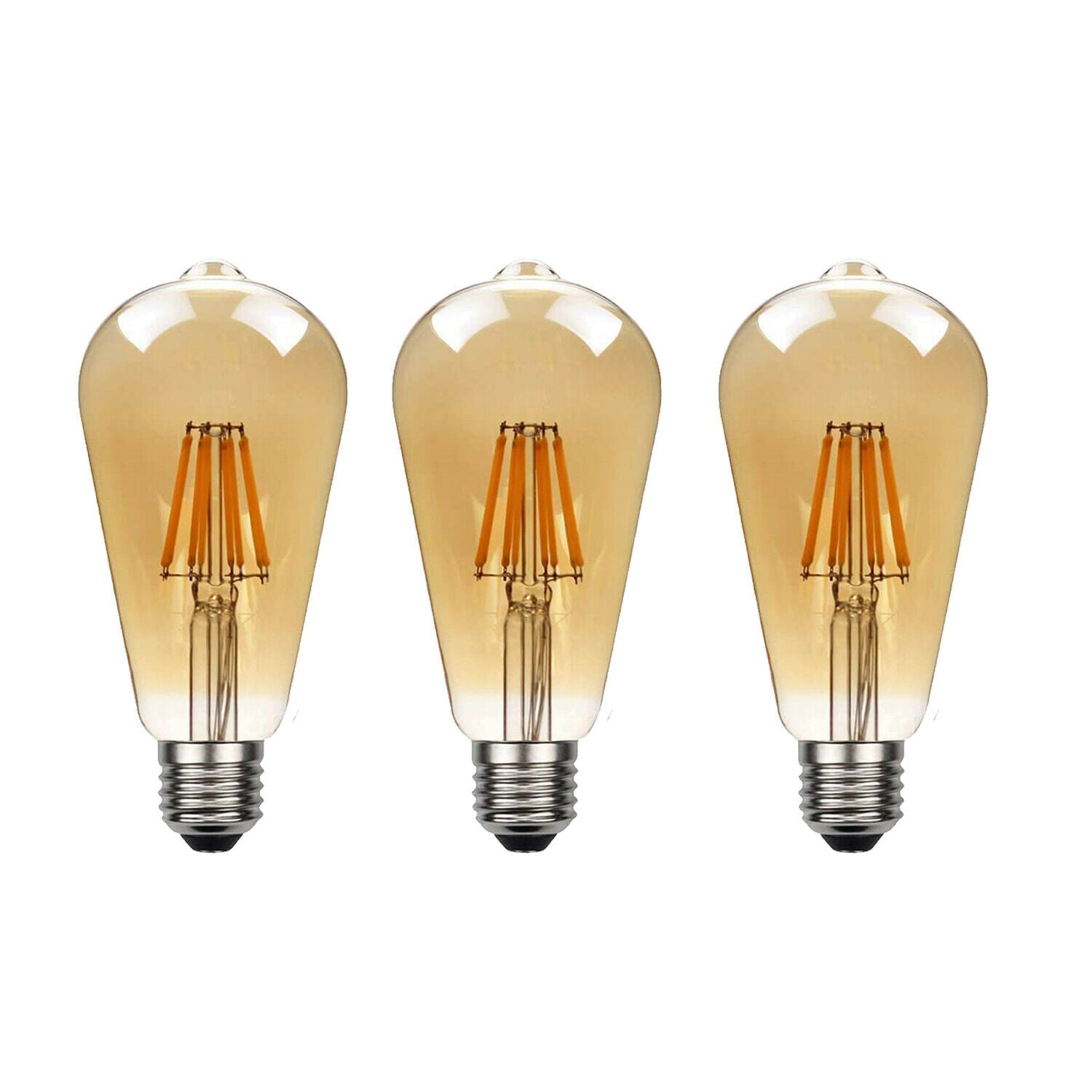 1/3/5/10 Pack LED Bulb ST64 8W Warm White E26 Vintage Edison Bulb~1140