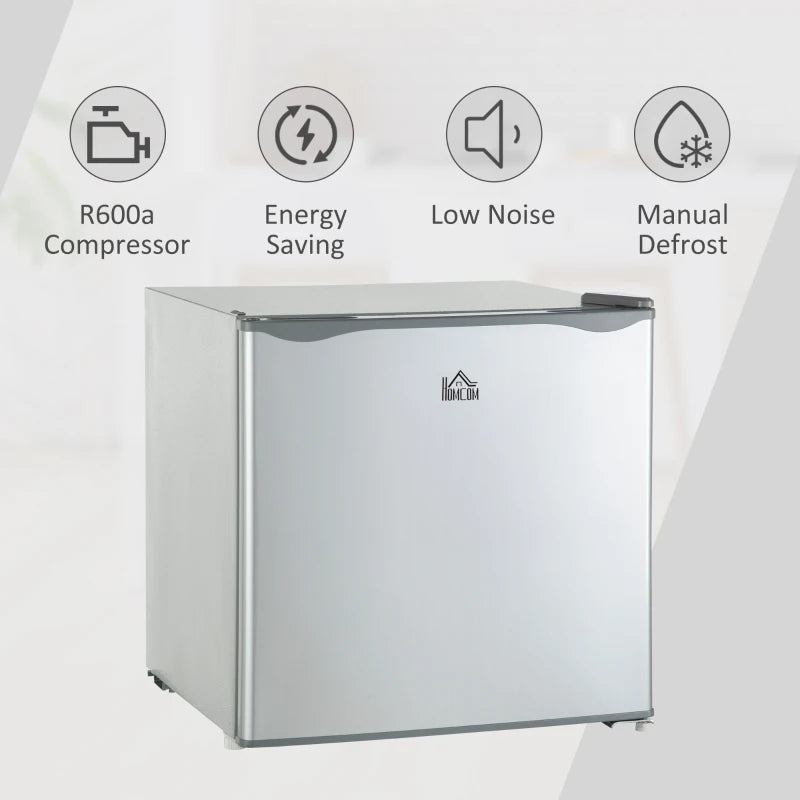 1.1 Cu. Ft. Mini Freezer, Compact Upright Freezer with Reversible Door, Removable Shelf, Adjustable Temperature, Grey