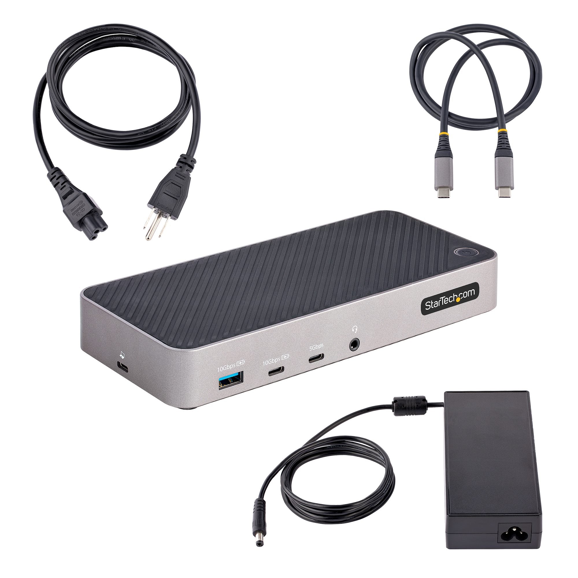 USB-C Triple Monitor Docking Station - HDMI/DP Triple 4k USB-C Dock - 5x USB Hub - GbE - 100W PD - Universal Multi Monitor Docking Station - Thunderbolt 3/4 Compatible 