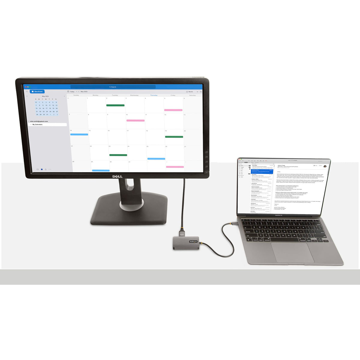 USB-C Video Adapter – HDMI, DVI & VGA Multiport Display Adapter, 4K 60Hz