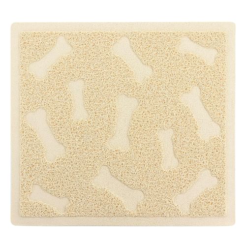 Gibson Everyday Pet Elements 17.7 x 15.75 Inch Dog Bone Placemat in Tan - Free Shipping 