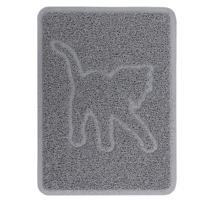 Gibson Everyday Pet Elements 18.5 x 13.78 Inch Cat Silhouette Placemat in Grey - Free Shipping 