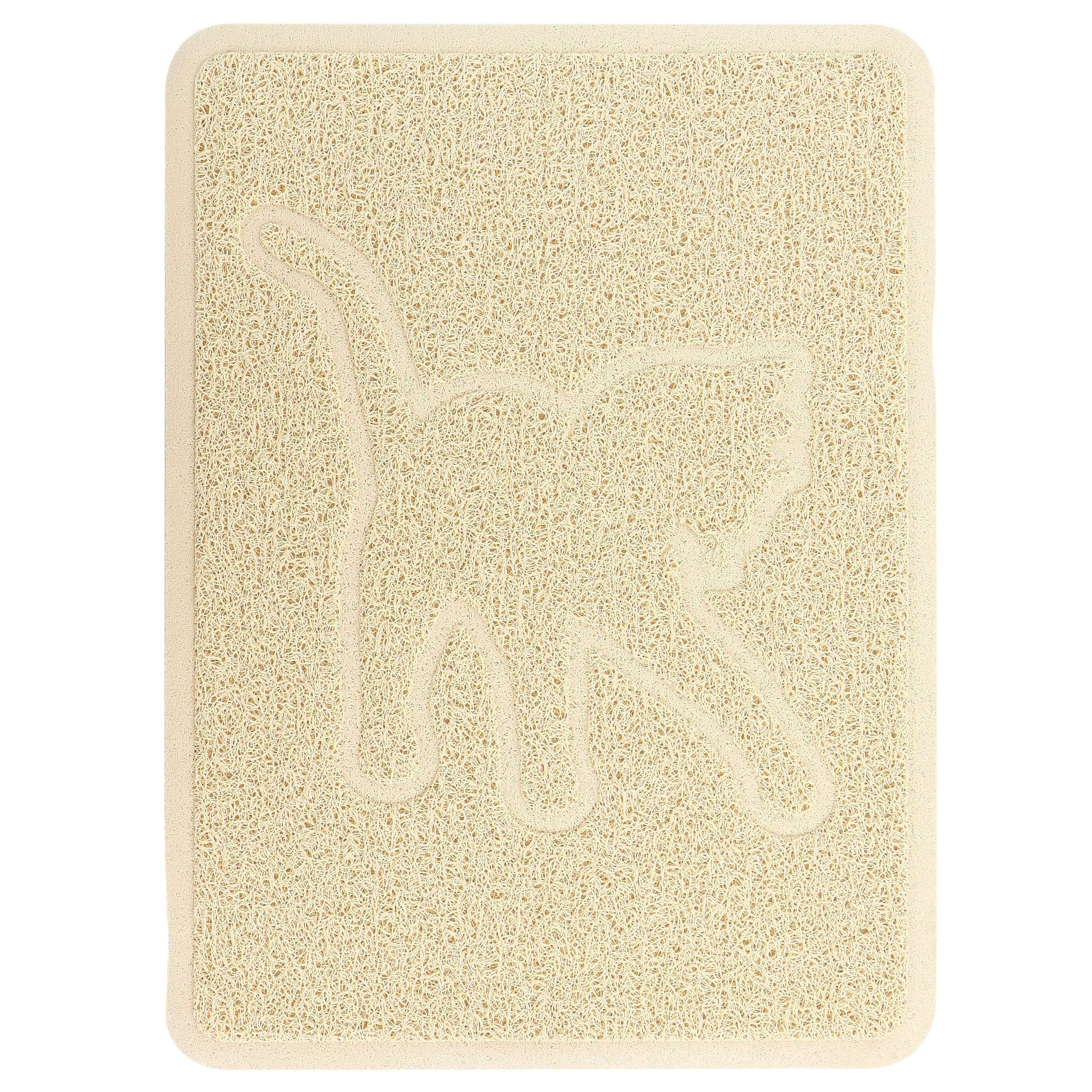 Gibson Everyday Pet Elements 18.5 x 13.78 Inch Cat Silhouette Placemat in Tan - Free Shipping 