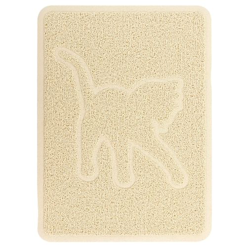 Gibson Everyday Pet Elements 18.5 x 13.78 Inch Cat Silhouette Placemat in Tan - Free Shipping 