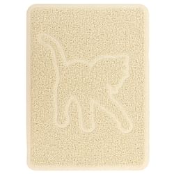 Gibson Everyday Pet Elements 18.5 x 13.78 Inch Cat Silhouette Placemat in Tan - Free Shipping 