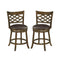 26 Inch Counter Height Bar Stools Set of 2 with Rubber Wood Frame-26 Inch