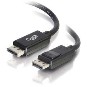 C2G 10ft DisplayPort Cable with Latches 8K UHD M/M - Black 