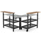 Giantex 2-Piece Outdoor Kitchen Grill Cart Set