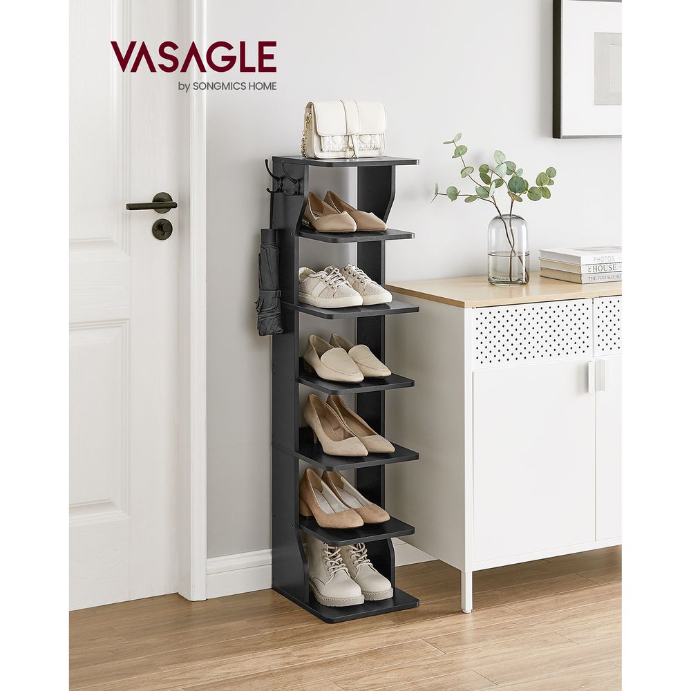 VASAGLE 6 Tier Slim Shoe Storage Rack 