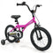 16-Inch Kids Bike with Removable Training Wheels Pink-Brave Hero