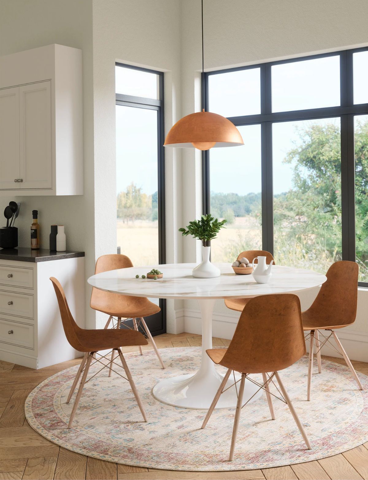 Aria Yellow Rose Lagoon Rug 