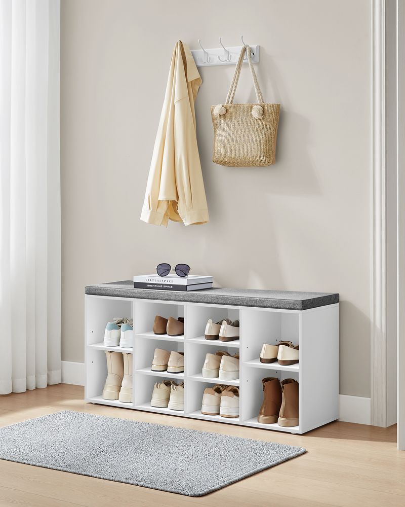 VASAGLE Shoe Bench with Cushion 
