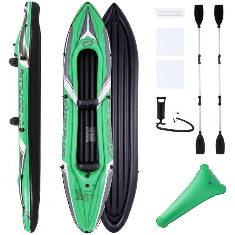 11.5 Feet Inflatable Kayak 2 Person Heavy Duty with Aluminum Paddles