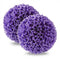2 Pieces Artificial Plant Topiary Balls Faux Boxwood Decorative Balls-Purple
