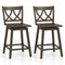 24/29 Inch Bar Stool Set of 2 Wooden Bar Chairs with Rubber Wood Frame-24 inches