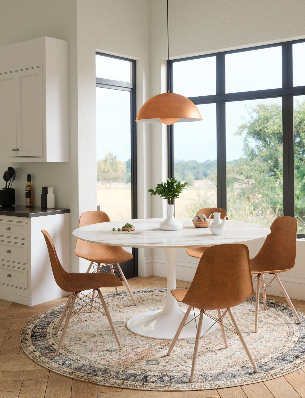 Miriam Yellow Beige Rug 