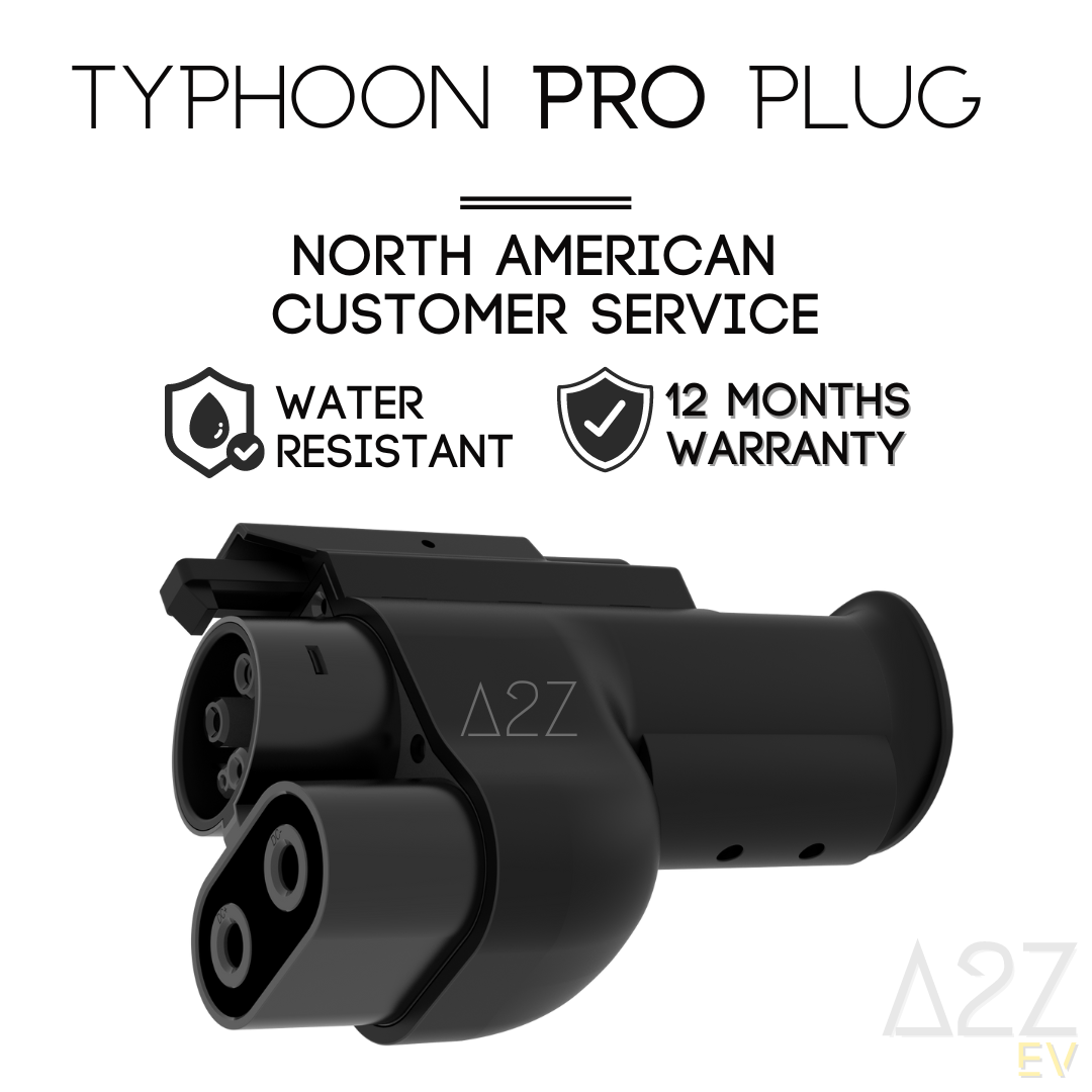 A2Z EV NACS Charger to CCS1 Vehicle | DC | Compatible with Superchargers | The Typhoon Pro 