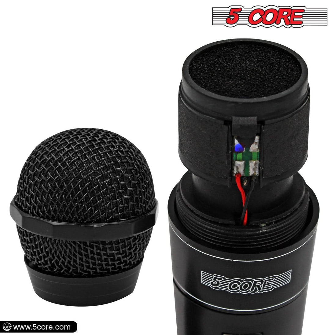 5Core Handheld XLR Dynamic Microphone – Best Professional Mic for Karaoke, Singing, and Studio Use