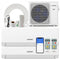 UltrEco Series 18000 BTU 2 Zone 22 SEER2 Mini Split Air Conditioner Wifi Enabled with Heat Pump