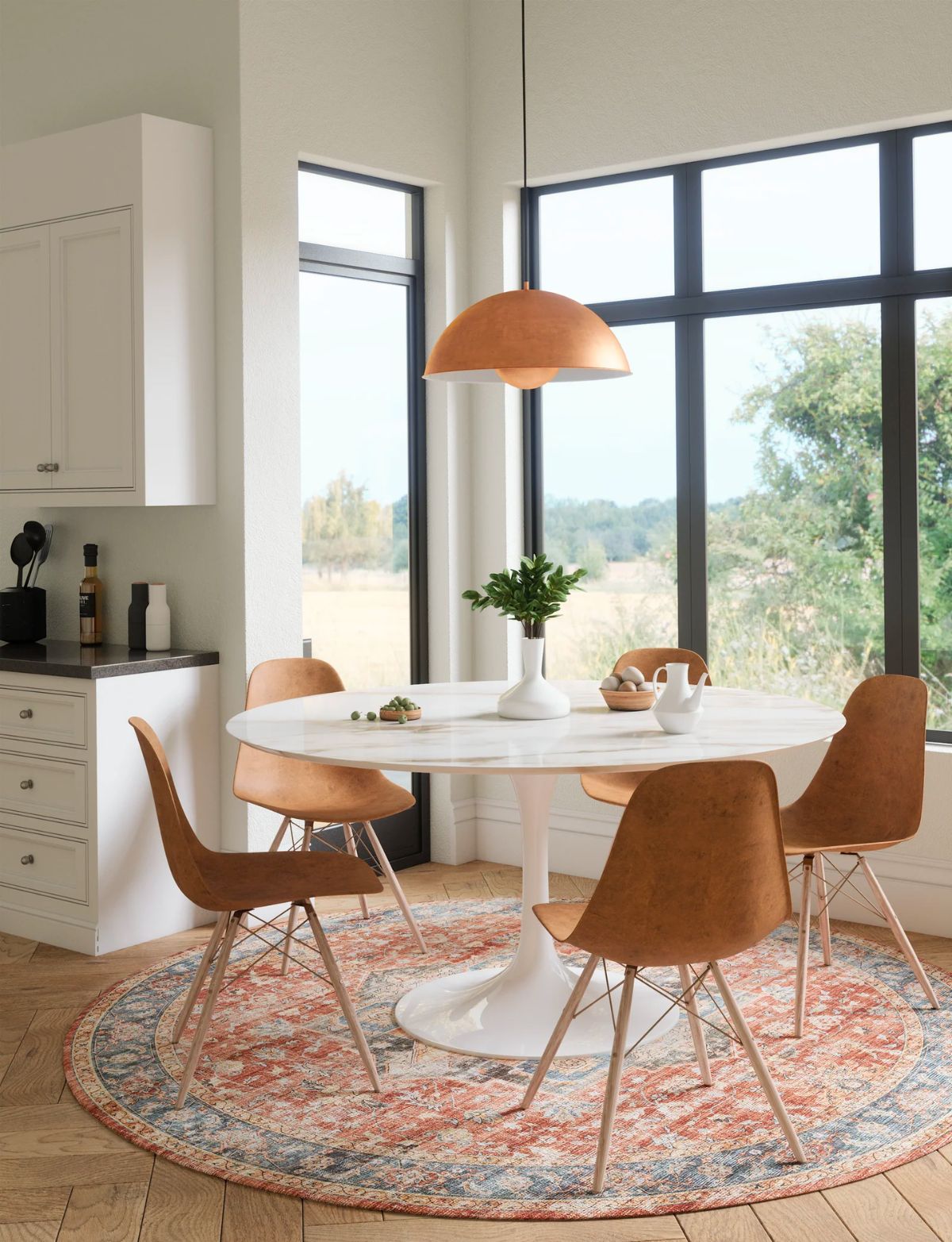 Rivka Terracota Ocean Rug 