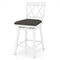 24 Inch Counter Height Barstools with Backrest and Upholstered Seat Cushion for Kitchen Dining Room-24 Inch