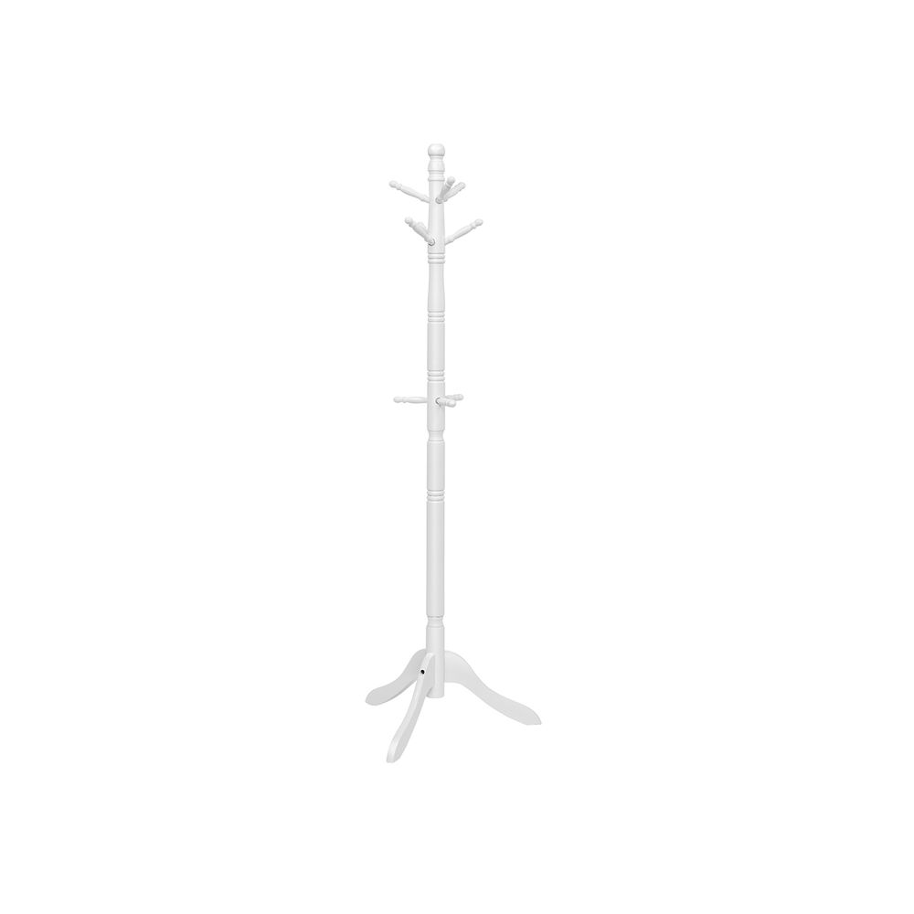 VASAGLE Solid Wood Coat Rack and Stand with 10 Hooks 