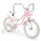 18-Inch Kids Bike Adjustable with Basket and Streamers Pink - Princess of the Sea Theme