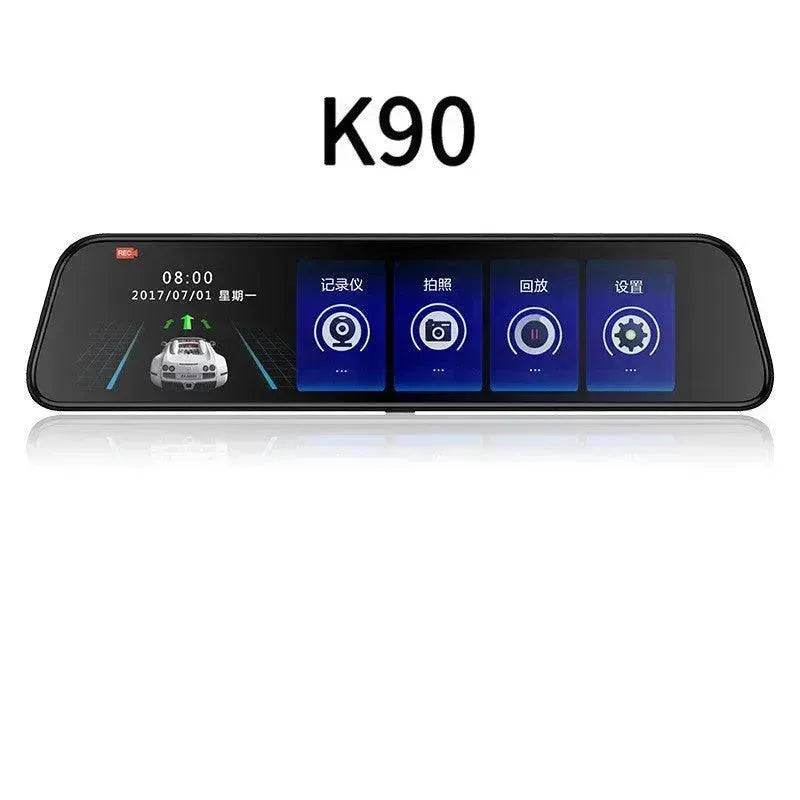 12-inch Smart Voice-activated  Car Rearview Mirror Tachograph, 170 wide angle,  Dashcam Camera Recorder. Front and Back view dual Camera. 