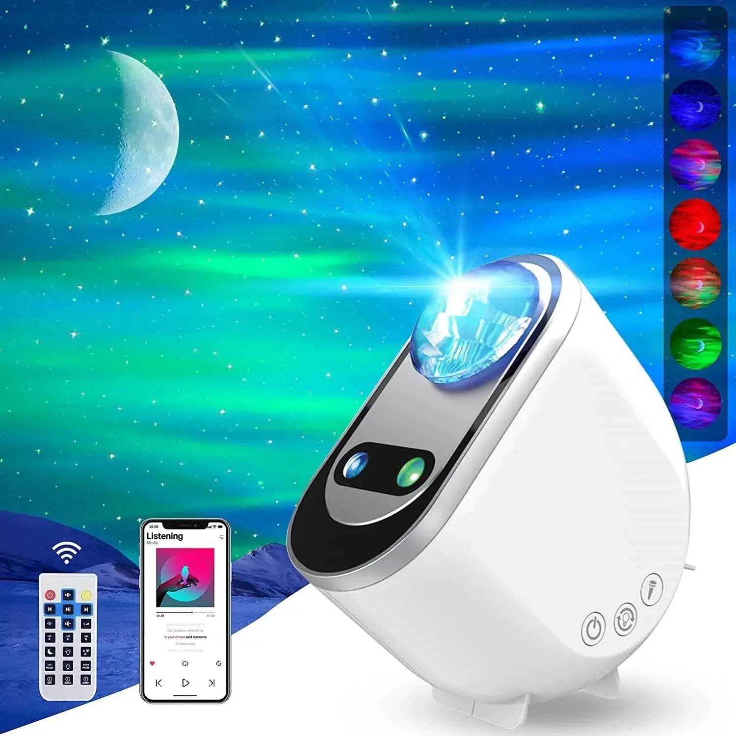 Bedroom Remote Control Starry Projection Lamp Home decor 