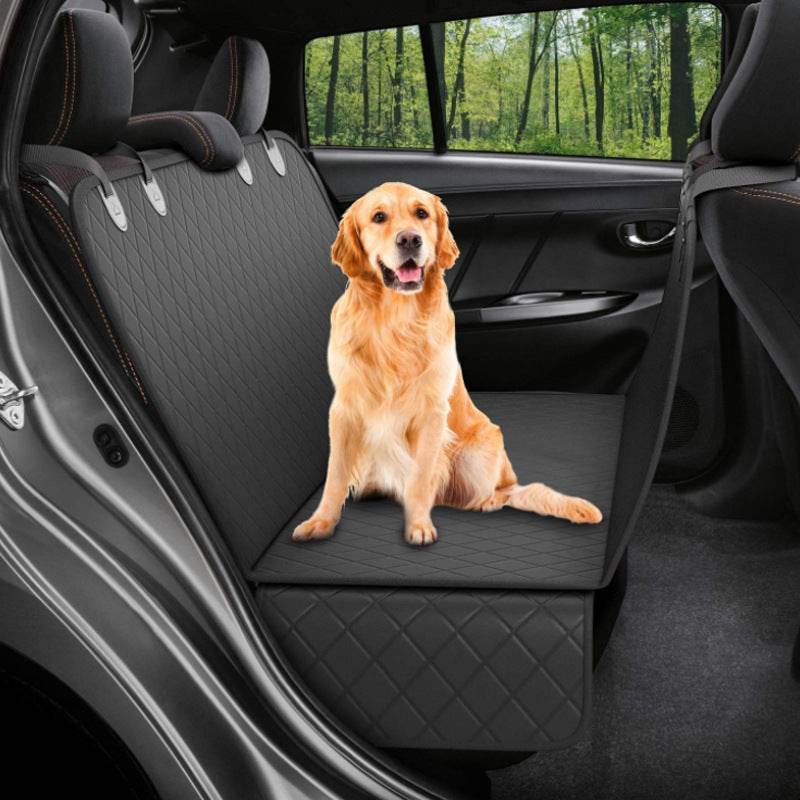 Dog Car Seat Cover View Mesh Pet Carrier Hammock Safety Protector Car Rear Back Seat Mat With Zipper And Pocket For Travel 