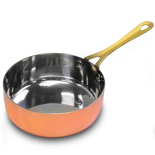 Gibson Home Rembrandt 4.7 Inch Stainless Steel Mini Frying Pan, Copper Plated - Free Shipping 