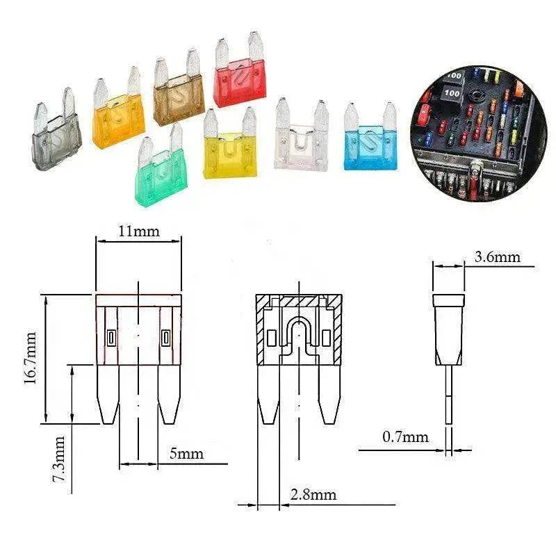 120pcs small car fuse 
