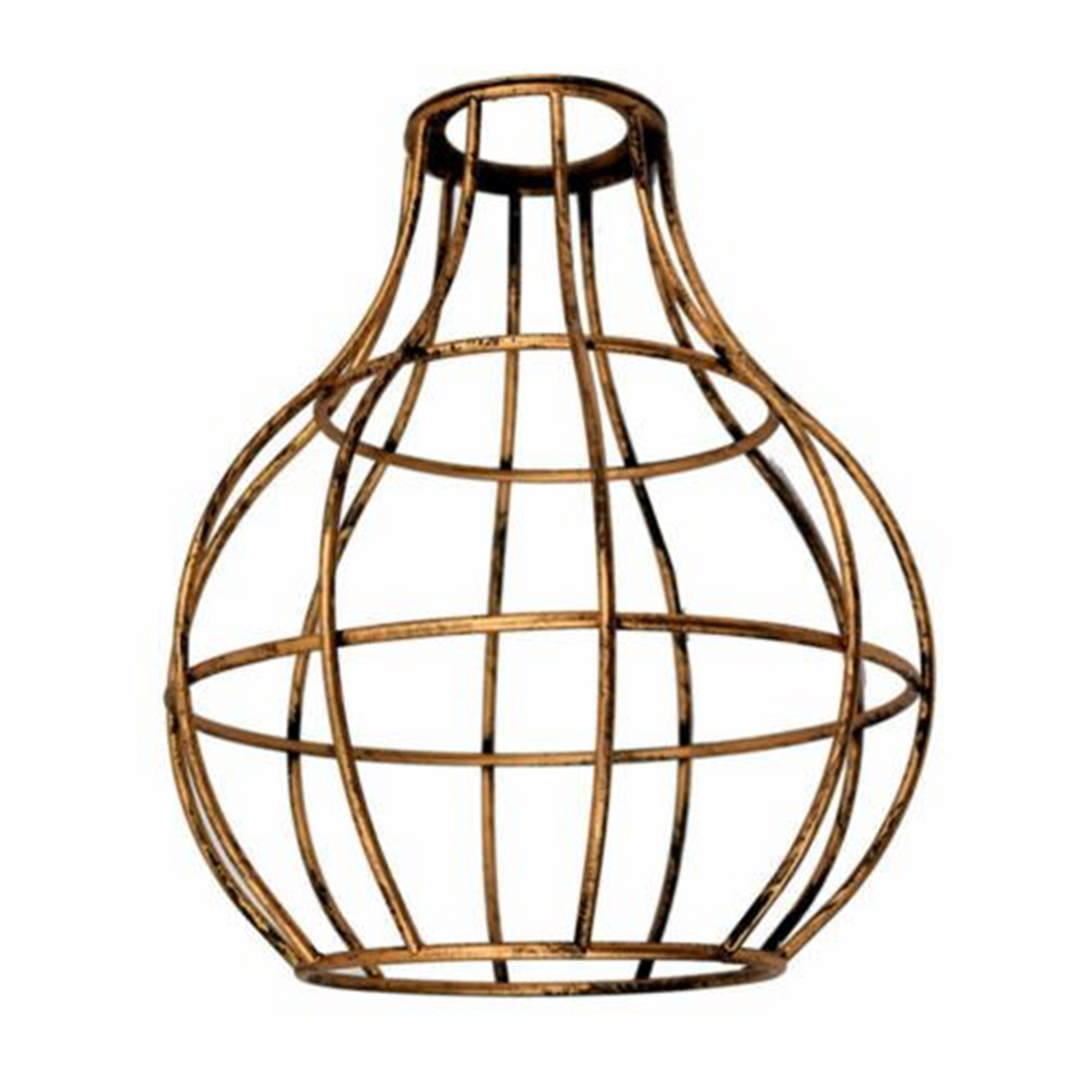 Industrial Vase Shape Metal Wire Cage Lampshade ~ 1721