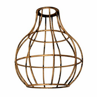 Industrial Vase Shape Metal Wire Cage Lampshade ~ 1721 