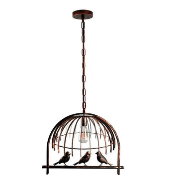 Modern Bird cage Hanging Pendant Light Copper~1326