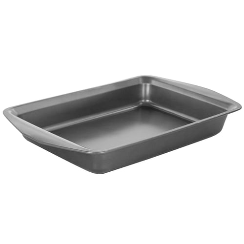Gibson Baker's Friend 16.75 Inch Nonstick Steel Roasting Pan in Gray - Free Shipping 