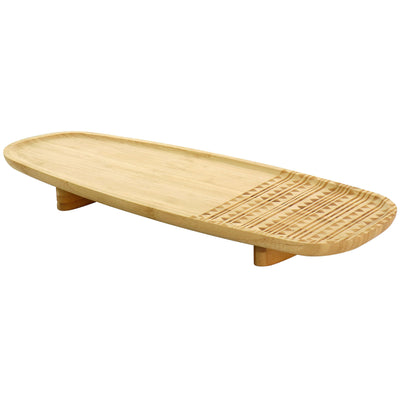 Gibson Home 17.7 Inch Sadler Narrow Wooden Serving Tray - Free Shipping 