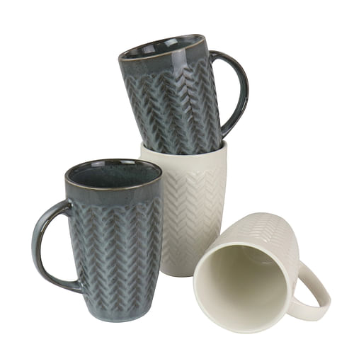 Gibson Home 22 oz Stoneware Mug set of 4 - Free Shipping