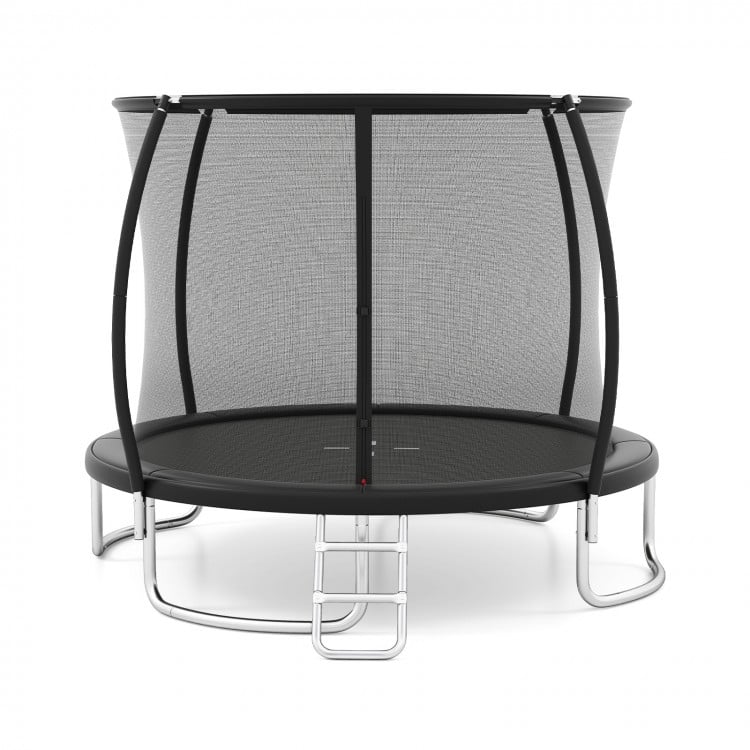 12FT Outdoor Trampoline Heavy-Duty Recreational Trampoline with Safety Enclosure Net