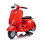 12V Kid's Vespa Electric Ride-On Scooter | Classic Design with LED Lights & Music