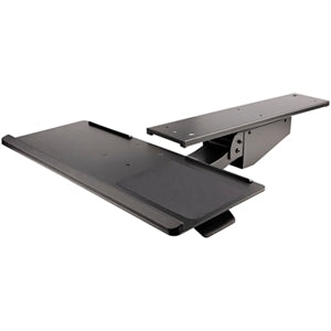 Under Desk Keyboard Tray, Height Adjustable Keyboard and Mouse Tray (10" x 26"), Ergonomic Computer Keyboard Tray w/Mouse Pad 