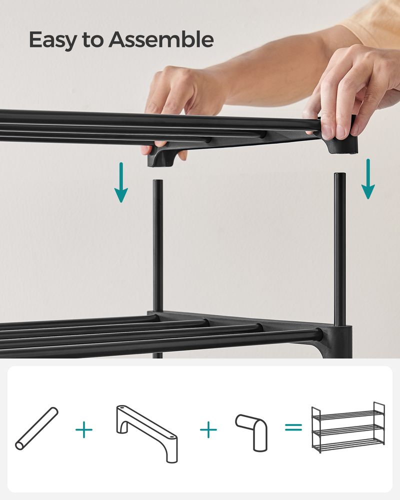 SONGMICS Metal Shoe Rack 